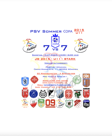 19.07.2025 PSV Sommer COPA U11 (JG 2015)