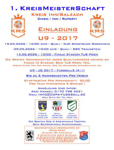 1. KreisMeisterSchaft Inn/Salzach U9