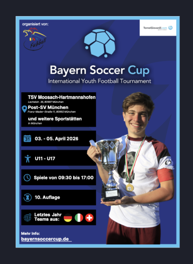 03.-05.04.2026 10. BayernSoccerCup
