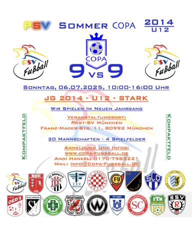 06.07.2025 PSV Sommer COPA U12 (JG 2014)