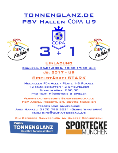 25.01.2026 PSV Hallen COPA U9