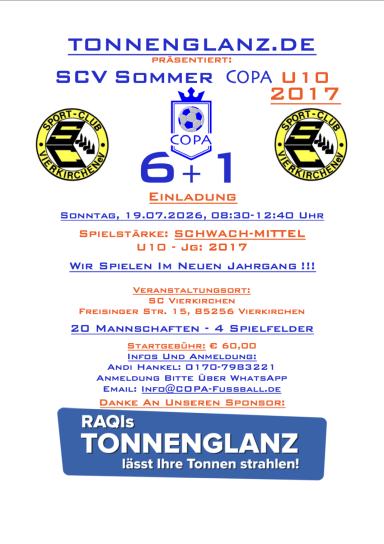 19.07.2026 SCV Sommer COPA U10